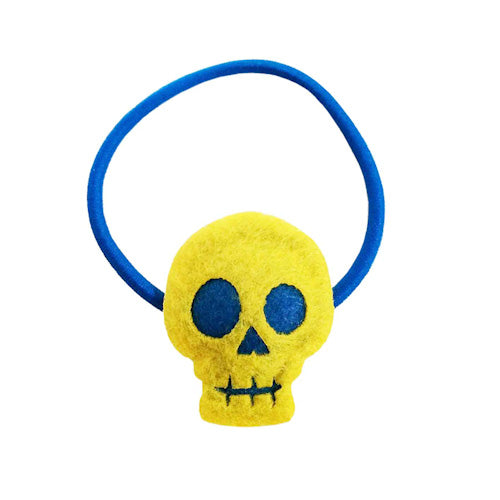 WHOOPEE SKULL® SKULL HAIR GOMU                         YELLOW×BLUE